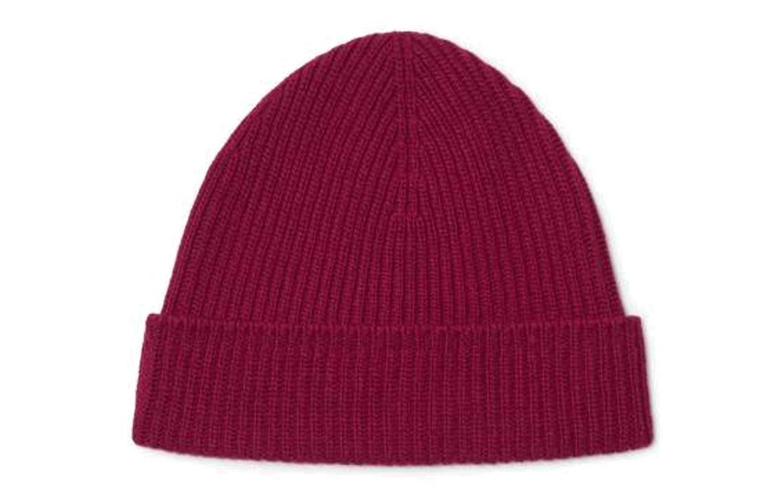 Lookbook Burberry 刺繡Logo羊絨針織紅色男女通用毛帽. 80788111