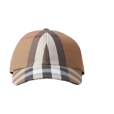 Burberry Embroidered Logo Cotton Baseball Cap Brown Menswear Trendy Design 80680361