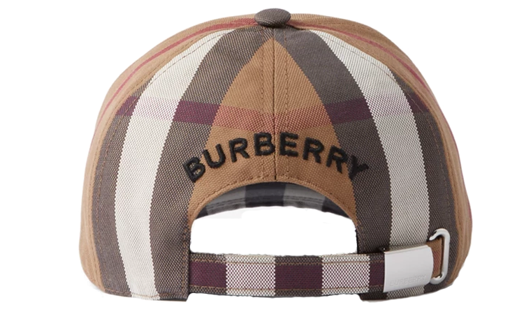 Shop Burberry Embroidered Logo Cotton Baseball Cap Brown Menswear Trendy Design 80680361