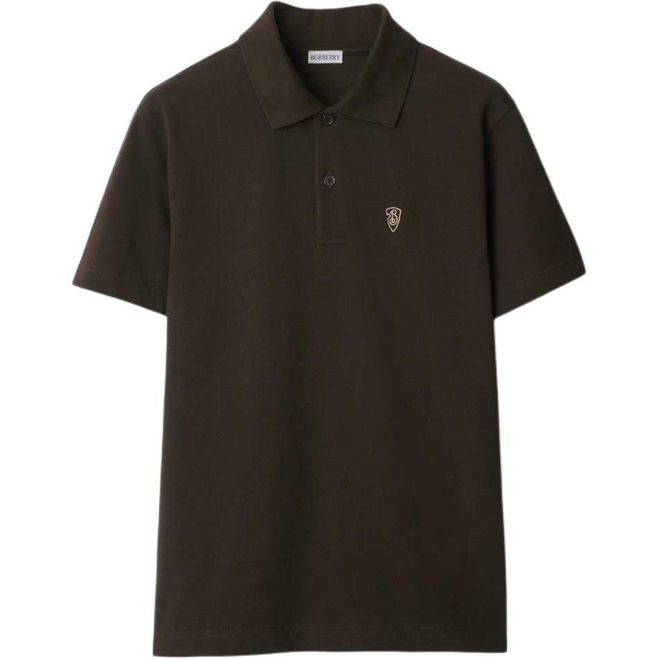 Burberry Embroidered Logo Polo Short Sleeve Shirt for Men in Light Brown. 80998851