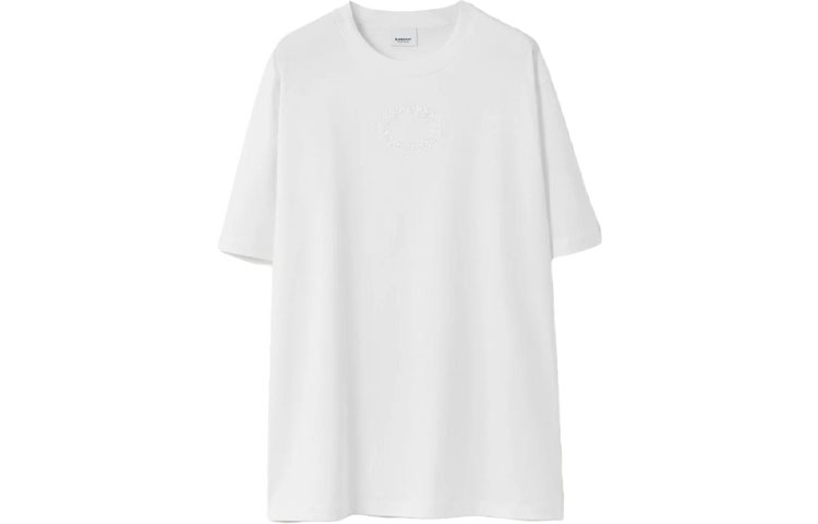 Burberry Embroidered Oak Leaf Logo Crewneck T-Shirt White (). 80655381 圖 2