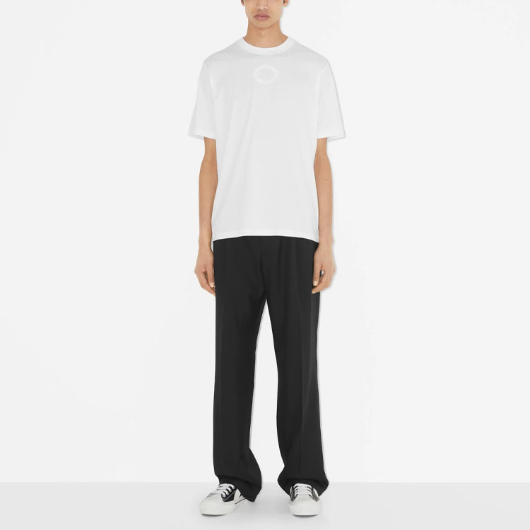 Burberry Embroidered Oak Leaf Logo Crewneck T-Shirt White (). 80655381 圖 3