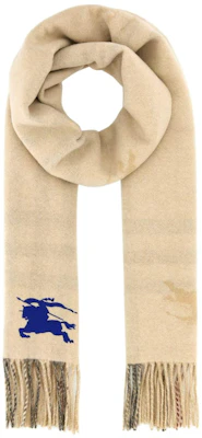 Burberry 男士騎士徽針羊絨圍巾 米色 80952241 Buy Burberry 男士騎士徽針羊絨圍巾 米色 80952241