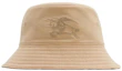 Buy Burberry Equestrian Knight Cotton Polyester Bucket Hat Kids Beige. 80894331