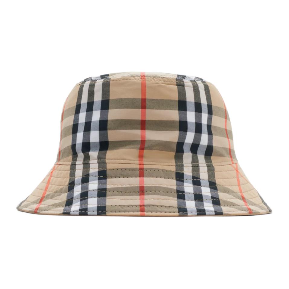 Lookbook 버버리 이퀘스트리언 나이트 코튼 폴리에스터 버킷햇 키즈 베이지. 80894331