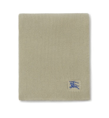 Burberry 馬術騎士刺繡羊毛圍巾 棕色 情侶款 男女適用 80857721 Lookbook Burberry 馬術騎士刺繡羊毛圍巾 棕色 情侶款 男女適用 80857721