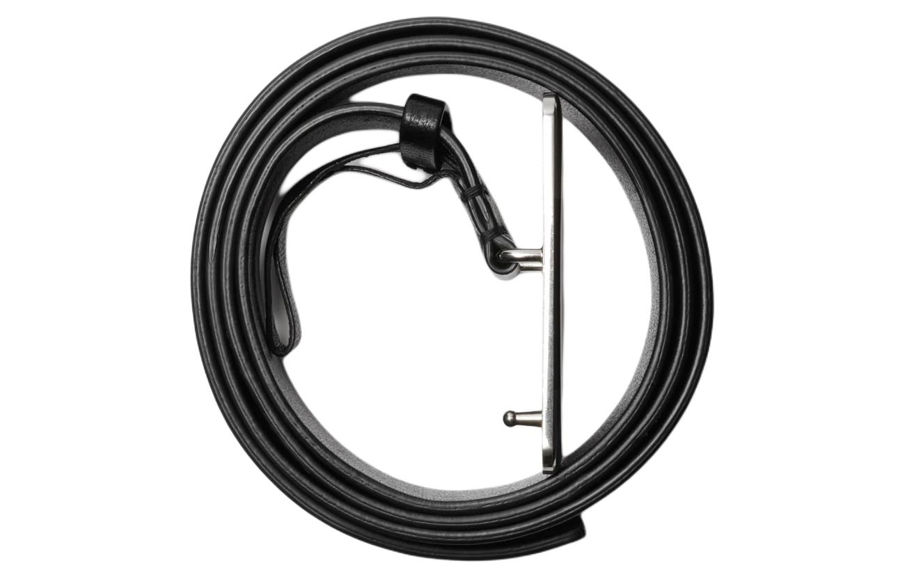 Lookbook Cinturón de Cuero Negro Burberry con Logo Caballero Ecuestre 3.5CM Ancho. 80872871