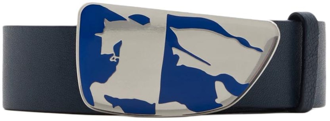 バーバリー エクイストリアン ナイト ロゴ メンズ ブルーカーフスキンベルト 3.5CM 80851241 Order バーバリー エクイストリアン ナイト ロゴ メンズ ブルーカーフスキンベルト 3.5CM 80851241