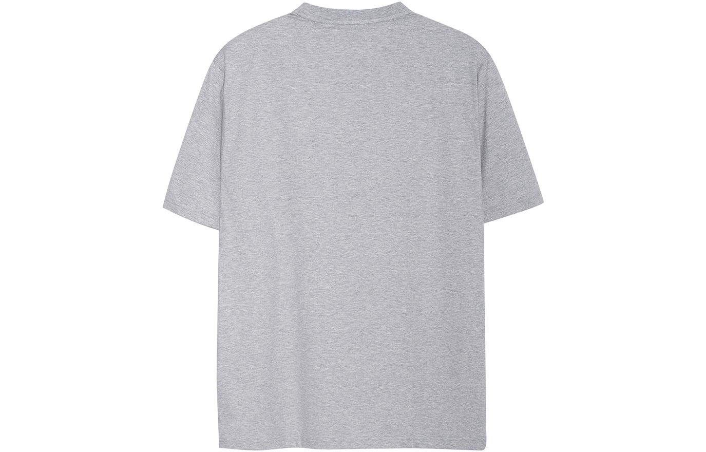 Lookbook Burberry Equestrian Knight Logo Cotton T-Shirt Grey Edition 80256501