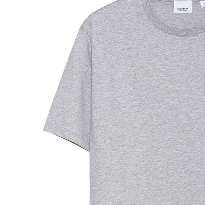 Cheap Burberry Equestrian Knight Logo Cotton T-Shirt Grey Edition 80256501