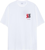 Burberry Equestrian Knight Logo Cotton T-Shirt White 80223081 Burberry Equestrian Knight Logo Cotton T-Shirt White 80223081