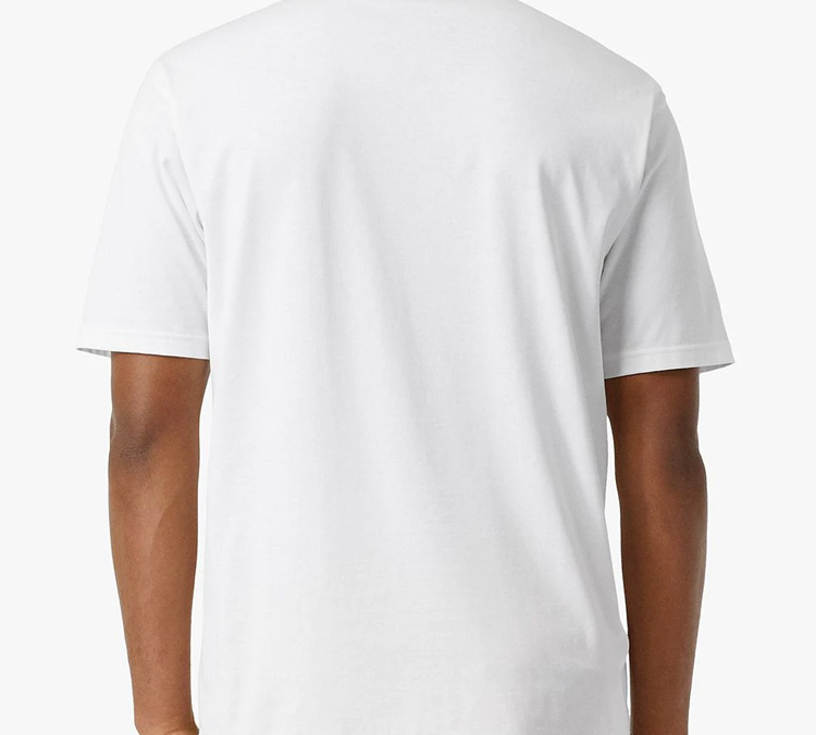 Sizing 버버리 이퀘스트리언 나이트 로고 코튼 티셔츠 화이트 80223081