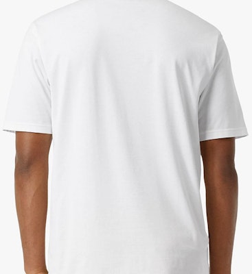 Burberry Equestrian Knight Logo Cotton T-Shirt White 80223081 Sizing Burberry Equestrian Knight Logo Cotton T-Shirt White 80223081