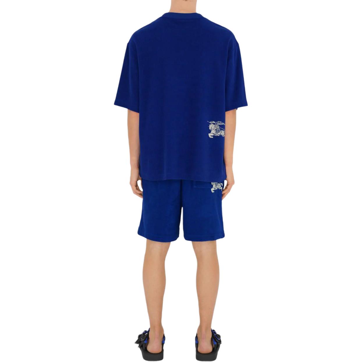 Burberry Equestrian Knight Logo Crew Neck Short Sleeve T-Shirt Navy 8081234B7323 圖 5