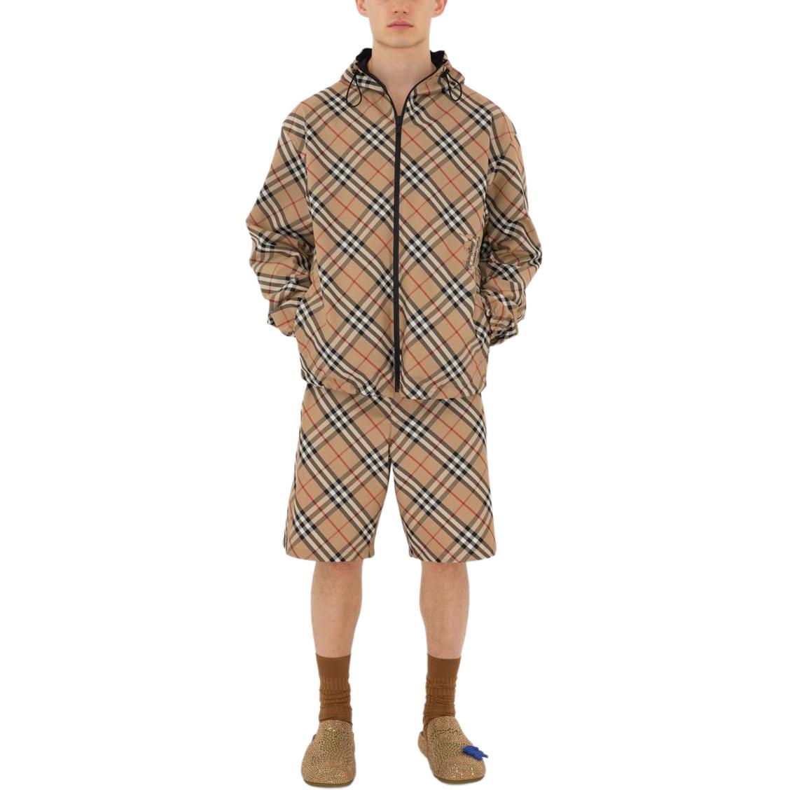 Details for Chaqueta Reversible Burberry Logo Ecuestre Beige para Hombre. 80872191