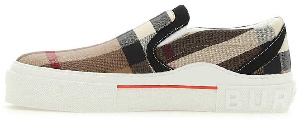 Burberry Exaggerared Check Slip On Birch Brown 80567621 Buy Burberry Exaggerared Check Slip On Birch Brown 80567621