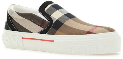 Burberry Slip On Kotak Exaggerared Cokelat Birch 80567621 Lookbook Burberry Slip On Kotak Exaggerared Cokelat Birch 80567621