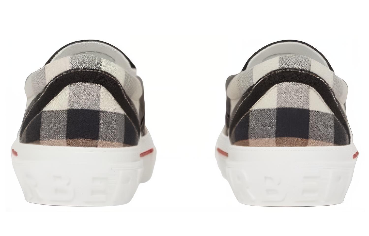 Shop バーバリー チェック スリッポン (Birch Brown) 80567621