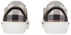 Burberry Kasut Slip-On Cek Exaggerated Coklat Birch 80567621