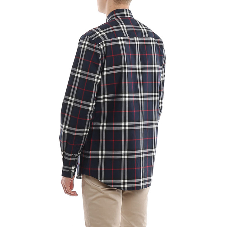 Burberry Fall '23 Classic Check Poplin Shirt in Deep Navy 8020865 圖 6