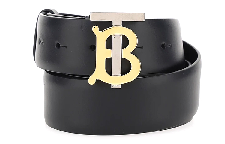Burberry Fashion Black Leather Belt with Metal Buckle 3.5cm 80304691 圖 3