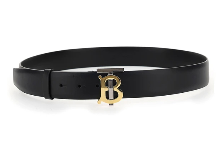 Burberry Fashion Black Leather Belt with Metal Buckle 3.5cm 80304691 圖 4