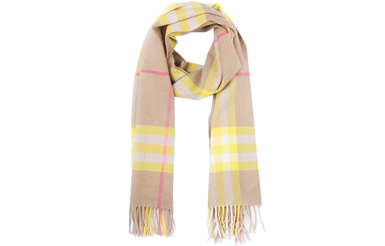 Burberry Fashion Casual Check Scarf Unisex - Camel Check 80233831