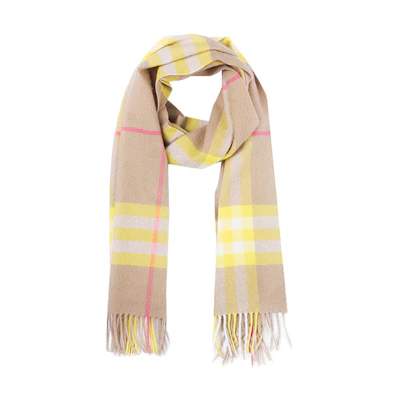 Burberry Fashion Casual Check Scarf Unisex - Camel Check 80233831