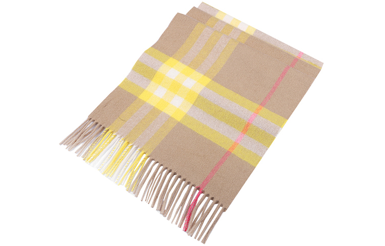 Burberry Fashion Casual Check Scarf Unisex - Camel Check 80233831 圖 4