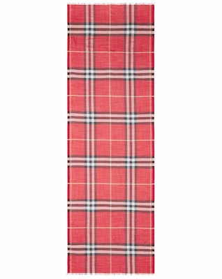 Burberry Fashion Checkered Scarf Red 80493451 Order Burberry Fashion Checkered Scarf Red 80493451