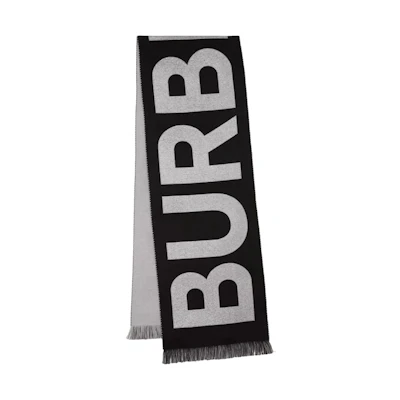 Burberry Fashion Letter Pattern Wool Scarf Unisex in Gray. 80640091