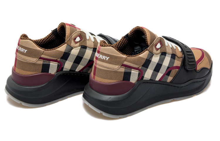 Shop 버버리 패션 로우탑 '플래드 브라운' 80529711