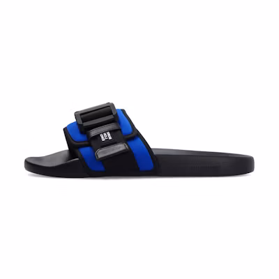 Burberry Fastener Slides Black Blue