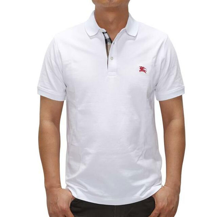 Burberry Floral Embroidery White Short Sleeve Polo Shirt 40551211 圖 5