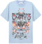 Order Burberry Kaos Unisex Motif Bunga Monogram Warna Biru Muda 80374681