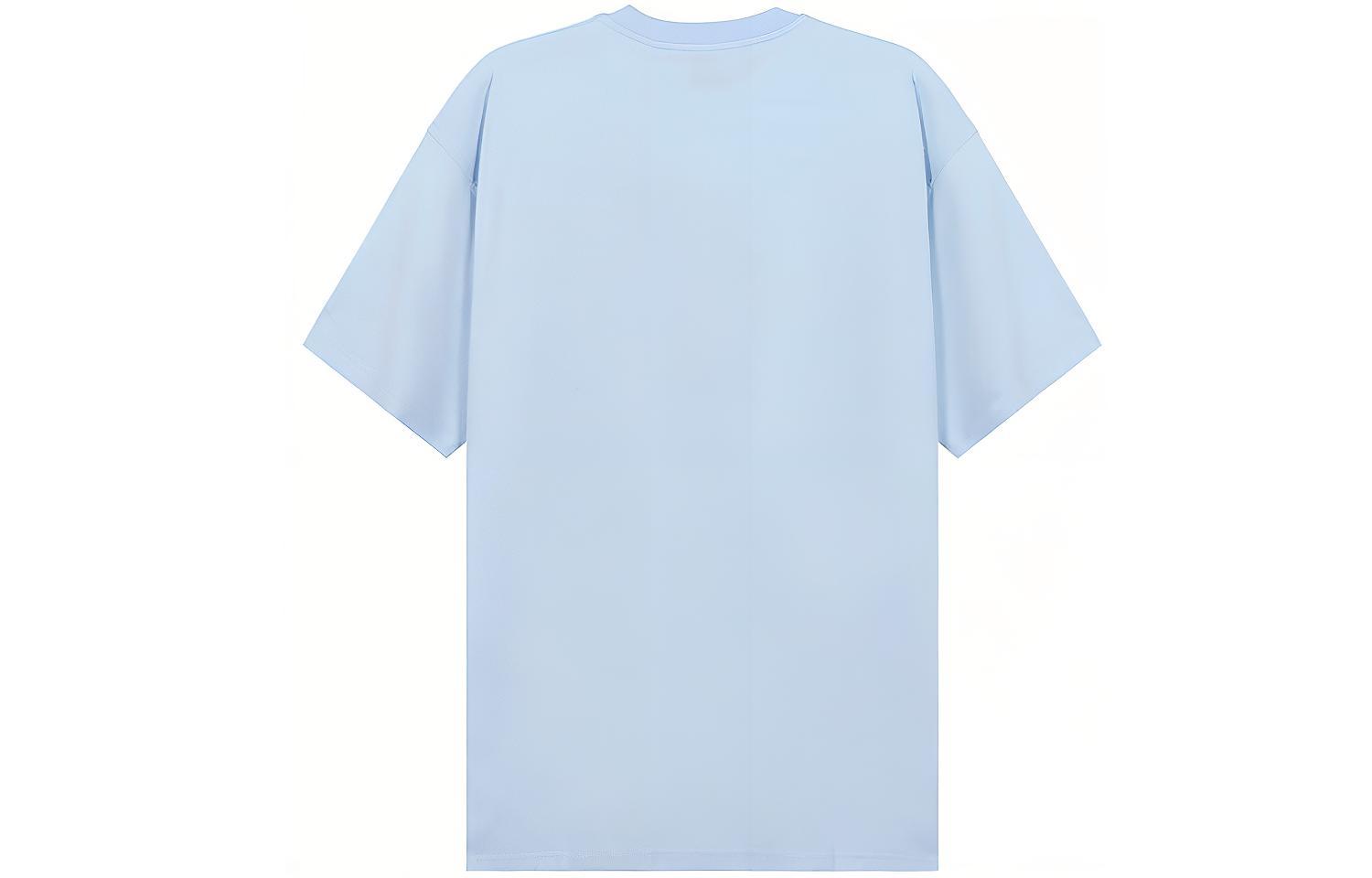 Burberry Floral Monogram Print Unisex T-Shirt in Light Blue 80374681 圖 3