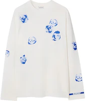 Burberry Floral Print Crewneck Long Sleeve Sweatshirt White () 80813961 Burberry Floral Print Crewneck Long Sleeve Sweatshirt White () 80813961