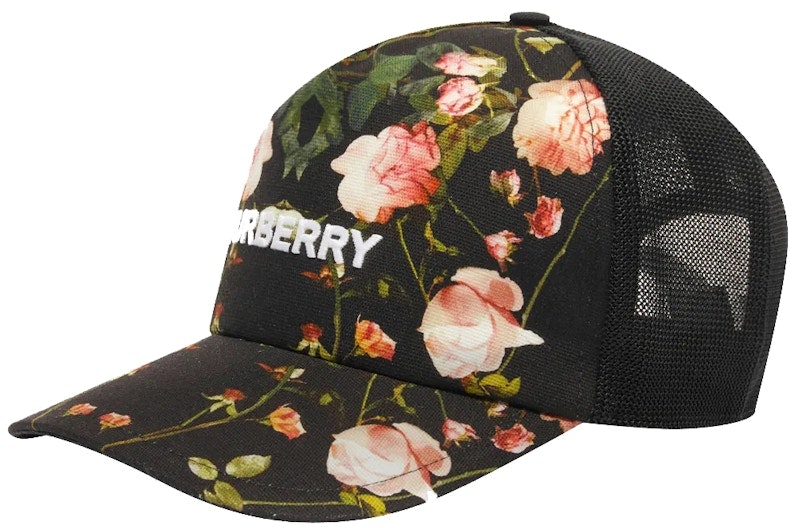 burberry-floral-trucker-cap-black