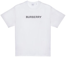 Burberry Foam Letter Logo White Loose Fit T-Shirt for Men. 80553091 Burberry Foam Letter Logo White Loose Fit T-Shirt for Men. 80553091