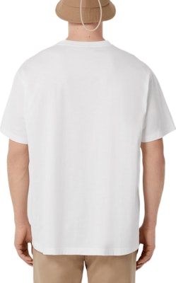 Burberry Foam Letter Logo White Loose Fit T-Shirt for Men. 80553091 Purchase Burberry Foam Letter Logo White Loose Fit T-Shirt for Men. 80553091