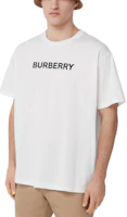 Details for Camiseta Burberry Blanca Logo en Espuma Para Hombre Ajuste Suelto. 80553091