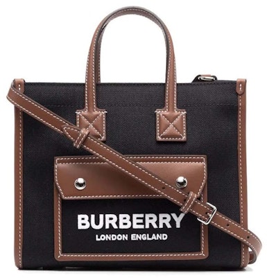 Burberry Freya Tote Black/Tan Buy Burberry Freya Tote Black/Tan