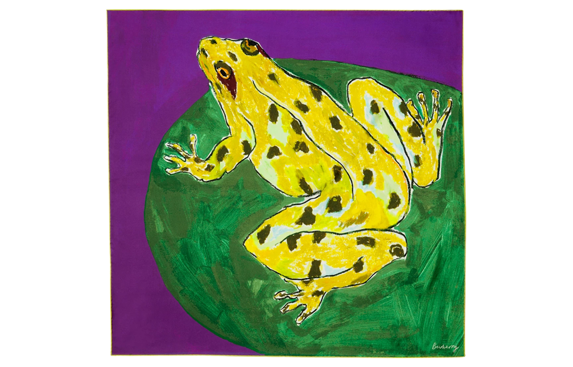 Burberry Frog Pattern Silk Scarf Unisex Couple Style - Various Colors. 80798721