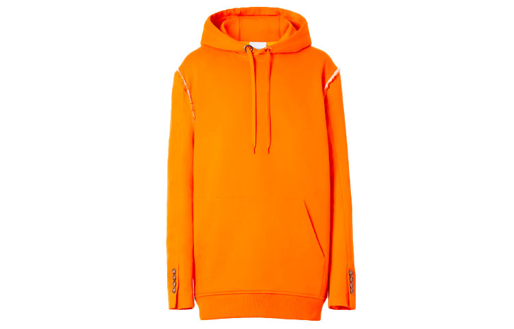 Burberry Functional Reconstructed Hoodie Deep Orange 45675901