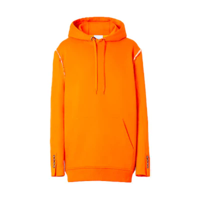 Burberry Functional Reconstructed Hoodie Deep Orange 45675901