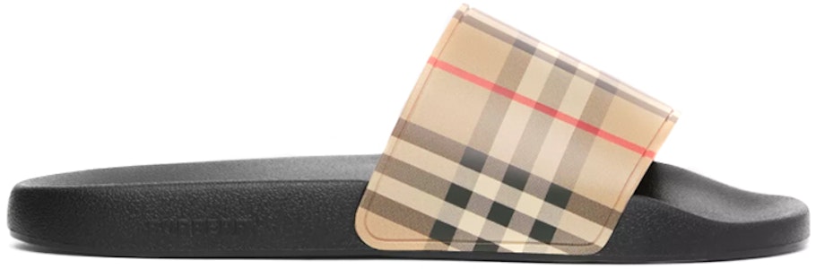 Burberry Furley Check Slide 'Beige Arkib' 8023965 Order Burberry Furley Check Slide 'Beige Arkib' 8023965