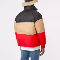 Purchase Burberry FW19 Jaket Puffer Logo Blok Warna Hitam 80236561
