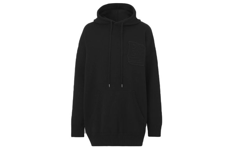 Order Burberry FW21 Hoodie Wool Hitam Logo. 80455111
