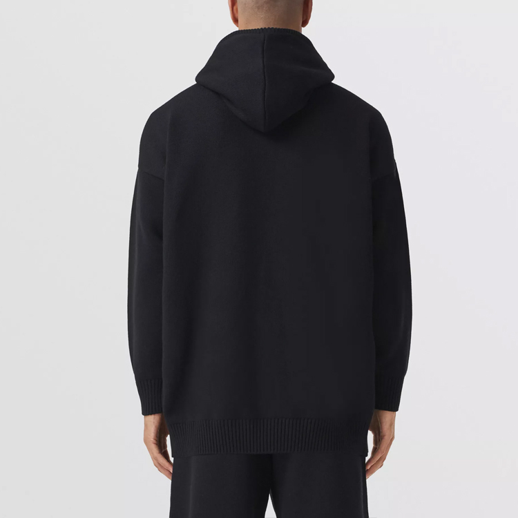 Purchase Burberry FW21 Hoodie Wool Hitam Logo. 80455111