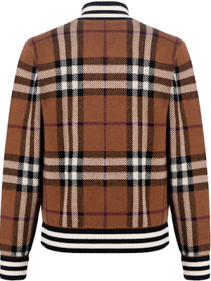 Burberry FW21 Jaket Penerbangan Kasmir Cek Coklat 80507651 Lookbook Burberry FW21 Jaket Penerbangan Kasmir Cek Coklat 80507651